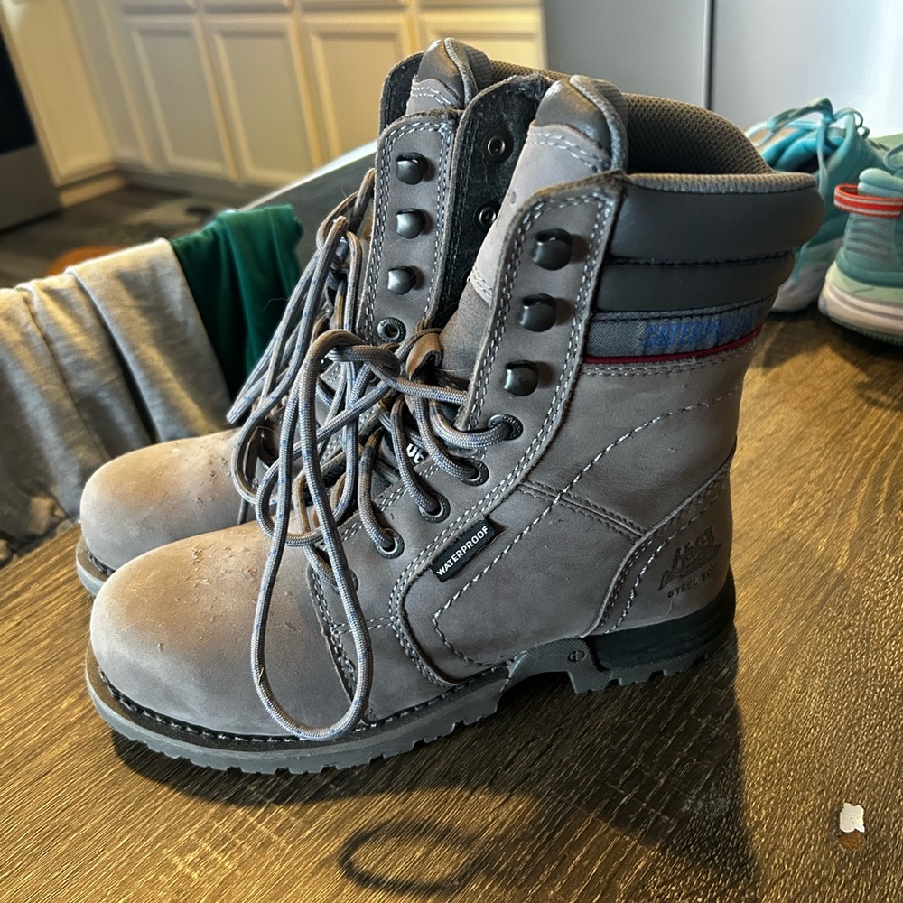 Steel toe Cat boots